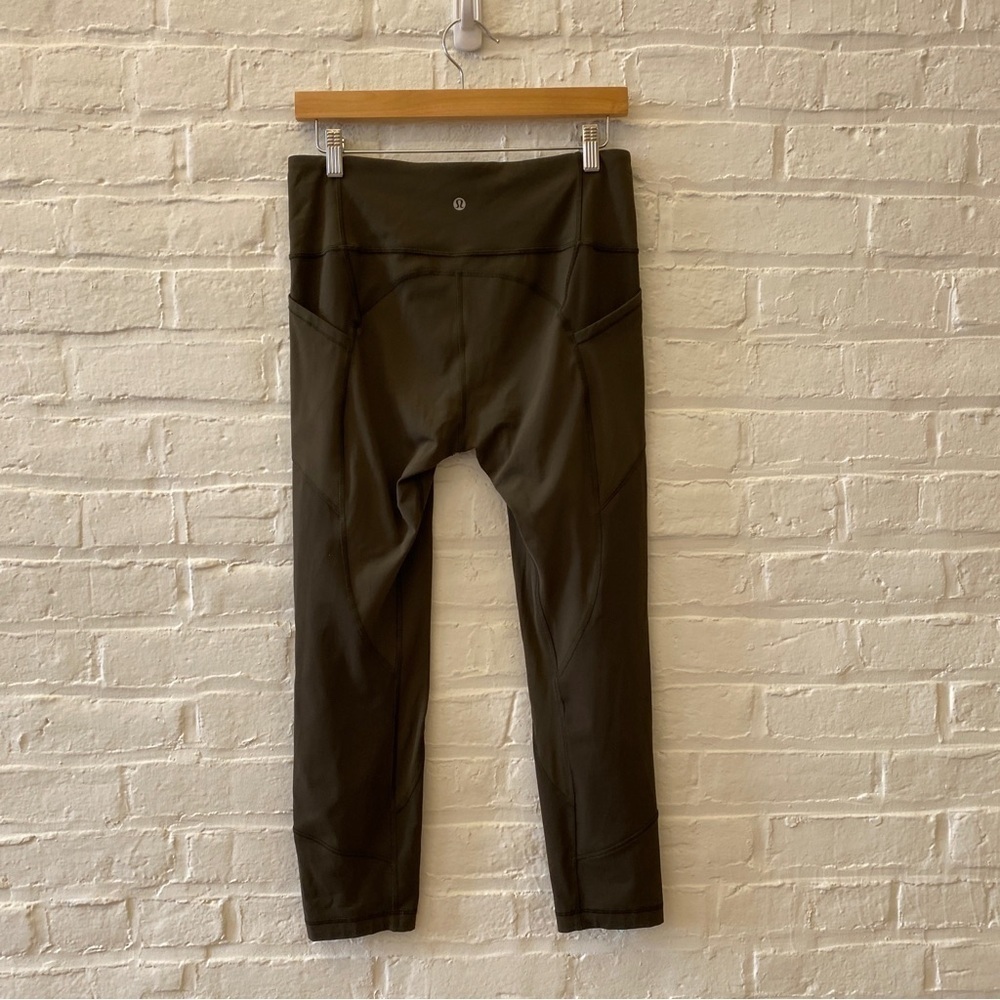 Lululemon || All The Right Places Crop 23” Sage Green 10‎ - Picture 4 of 10